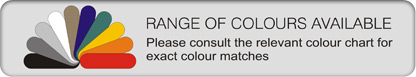 Available in a range of colours